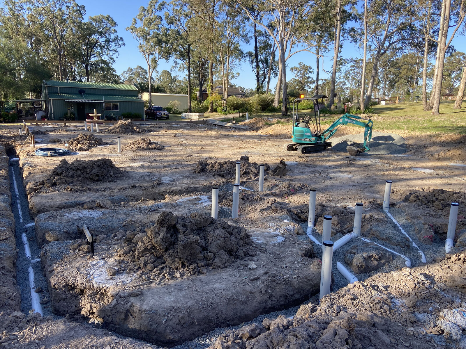 Site drainage on a new build